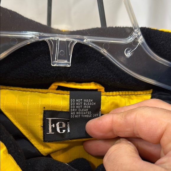 RARE, Ferrari, Yellow, Goose Down, Sleeveless Puffer Vest for Men, Size XXL - Picture 12 of 12